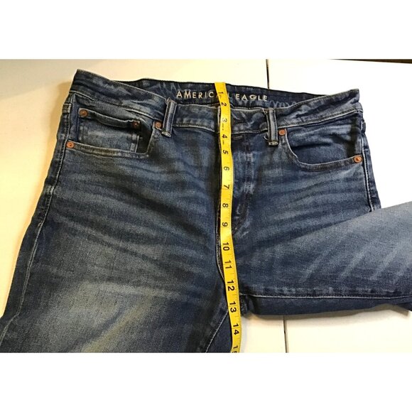 AMERICAN EAGLE- AIRFLEX+LIGHT WASH STRAIGHT LEG MEN'S JEANS SIZE 34X32 - Picture 6 of 8